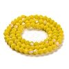 Opaque Solid Color Imitation Jade Glass Beads Strands GLAA-F029-P4mm-D05-2