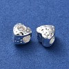 Valentine's Day Brass Micro Pave Cubic Zirconia Beads KK-P256-10S-01-2