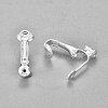 304 Stainless Steel Clip-on Earring Converters Findings STAS-O110-20S-2