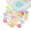 160Pcs 8 Colors Transparent Acrylic Beads MACR-YW0001-91-4