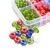 160Pcs 8 Style Opaque & Transparent Colours Glass Round Beads SEED-YW0002-05-2