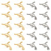 DICOSMETIC 8Pcs 2 Colors 304 Stainless Steel Pendants STAS-DC0010-07-1