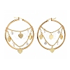 Brass Hoop Earrings EJEW-JE04573-3