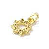 Brass Micro Pave Cubic Zirconia Charms KK-M283-23B-01-2