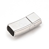 304 Stainless Steel Magnetic Clasps with Glue-in Ends STAS-L238-003P-2