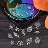 100 pcs 10 Style Tibetan Style Alloy Pendants TIBEP-CJ0001-35-4