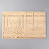 Rectangle Wood Bracelet Design Boards TOOL-YWC0003-06-1