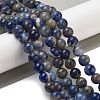 Natural Sodalite Beads Strands GSR8mmC013-1-2