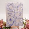 Geometric Transparent Clear Silicone Stamp/Seal SCRA-PW0009-03-3