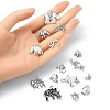 60Pcs 15 Styles Tibetan Style Alloy Elephant Pendants TIBEP-YW0001-83-4