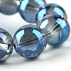 Electroplate Glass Beads Strands EGLA-Q062-8mm-A14-4