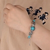 Natural Turquoise Bead Bracelets PW-WGFCF02-01-3