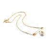 Natural Pearl Pendant Necklaces NJEW-JN03018-01-2