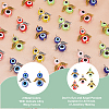 SUPERFINDINGS 5 Sets Evil Eye Resin Bead Pendants FIND-FH0009-10-3