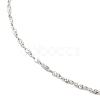 304 Stainless Steel Serpentine Chain Necklace for Women NJEW-G104-07P-2
