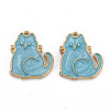 Alloy Enamel Pendants X-ENAM-N055-035A-NR-2