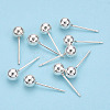 925 Sterling Silver Round Ball Stud Earrings STER-T005-01F-3