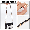 WADORN 3Pcs 2 Style PU Leather Shoulder Strap & ABS Plastic Imitation Pearl Bag Chain Straps FIND-WR0009-24-3