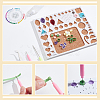 Nbeads Geometric Shape Paper Quilling Template DIY-NB0010-77-4