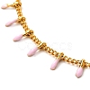304 Stainless Steel Enamel Curb Chain Necklaces & Bracelet Set SJEW-JS01218-11