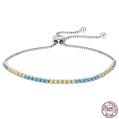 Anti-Tarnish Cubic Zirconia Tennis Bracelet BJEW-I314-002P-1