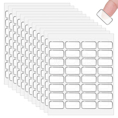 32Pcs Transparent Acrylic Double-sided Adhesive Stickers FIND-WH0290-41B-1