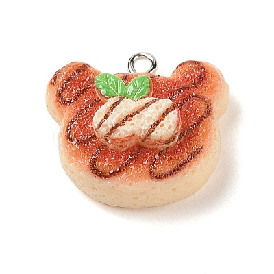 Resin Imitation Food Pendants FIND-U001-02B-1