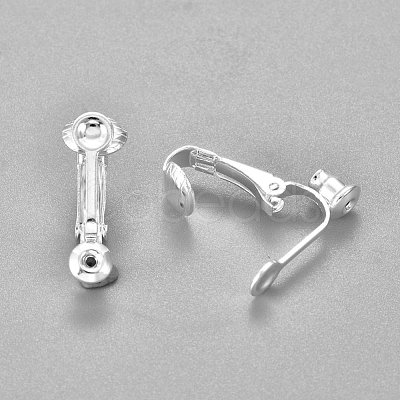 304 Stainless Steel Clip-on Earring Converters Findings STAS-O110-20S-1