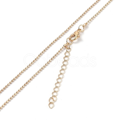 Alloy Rhinestone Pendant Necklaces NJEW-H306-A04-G-1