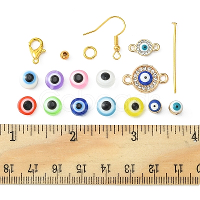 Evil Eye Theme DIY Earrings Jewelry Makings Kits DIY-FS0003-69-1