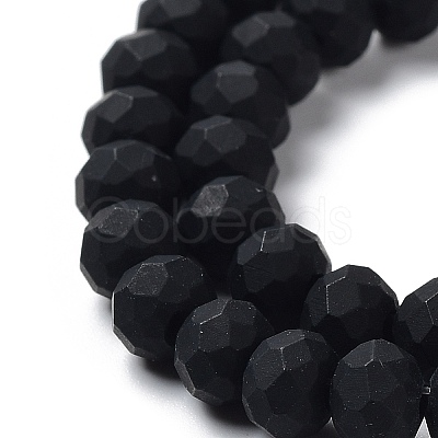 Glass Beads Strands EGLA-A034-P6mm-MD18-1