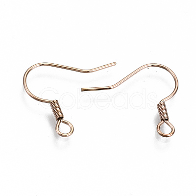 304 Stainless Steel Earring Hooks X-STAS-S111-002RG-NR-1