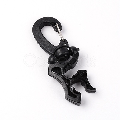 Nylon Scuba Diving Double Hose Holder with Clip TOOL-WH0132-59B-1