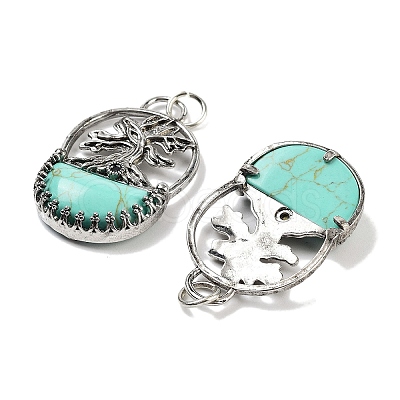 Synthetic Turquoise Bag Pendants G-Q163-06AS-01-1