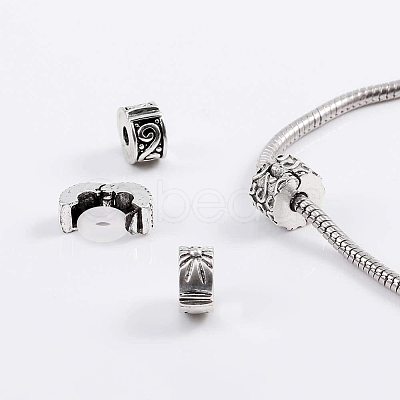 Alloy European Style Clasps PDLC-PH0001-02AS-1