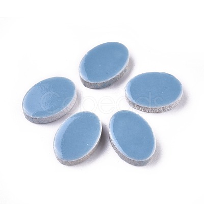 Porcelain Cabochons PORC-WH0002-03C-1