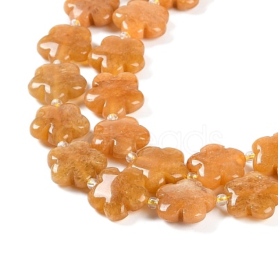 Natural Topaz Jade Beads Strands G-NH0028-01A-1