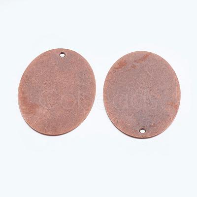 Oval Metal Tags X-KK-N0001-02R-1