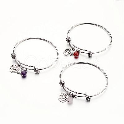 304 Stainless Steel Bangles BJEW-JB02438-1