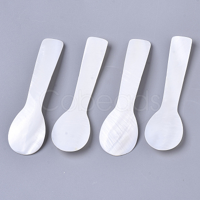 Natural Freshwater Shell Spoons SSHEL-N034-49A-01-1