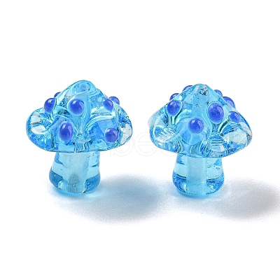 Handmade Bumpy Lampwork Beads LAMP-S067-01G-1