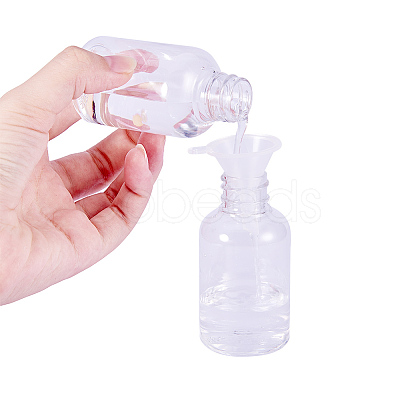 Mini Transparent Plastic Funnel Hopper MRMJ-BC0001-23-1