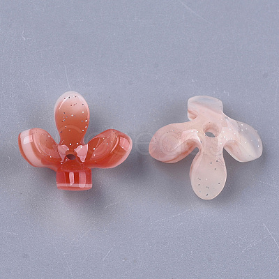 Cellulose Acetate(Resin) Bead Caps KK-S161-05C-1