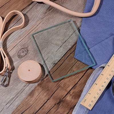 Tempered Glass Handmade Craft Leather Coating Tools with Leather Grinding Trimming Round Flat Stick Vegetable Tanned TOOL-PH0016-71-1