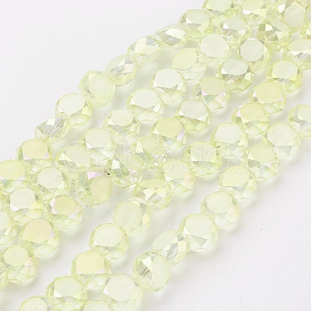 Electroplate Glass Beads Strands EGLA-F125-FR-B03-1