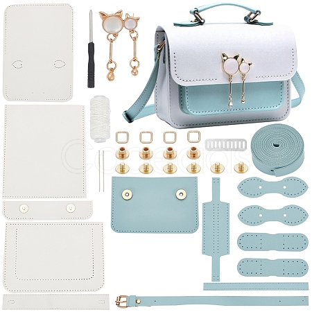 DIY Imitation Leather Sew on Women's Crossbody Handbag Making Kit DIY-WH0320-17-1