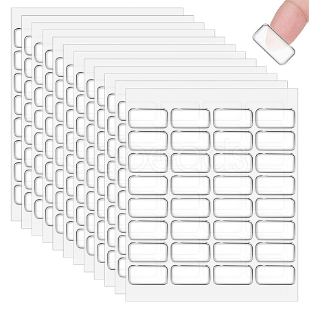 32Pcs Transparent Acrylic Double-sided Adhesive Stickers FIND-WH0290-41B-1