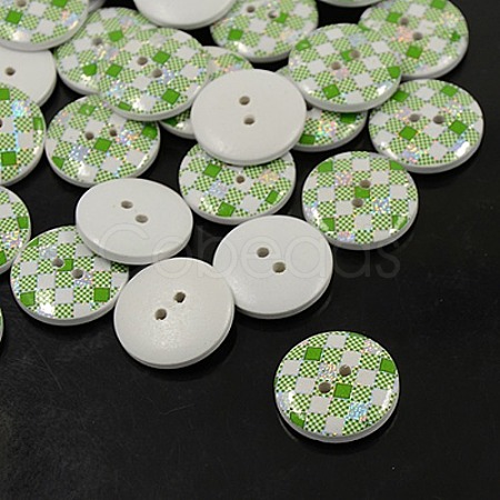 Printed Wooden Buttons X-BUTT-A024-32L-07A-1