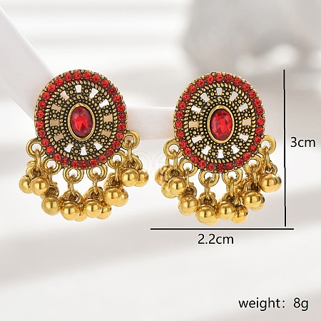 Bohemia Style Holiday Zinc Alloy Tassel Dangle Earrings for Women NF2568-1-1