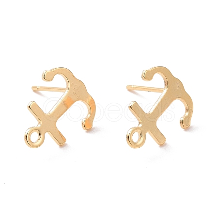 201 Stainless Steel Stud Earring Findings STAS-K241-02G-1